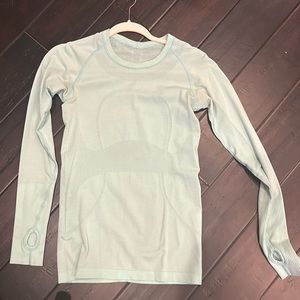 teal long sleeve, Lululemon swiftly